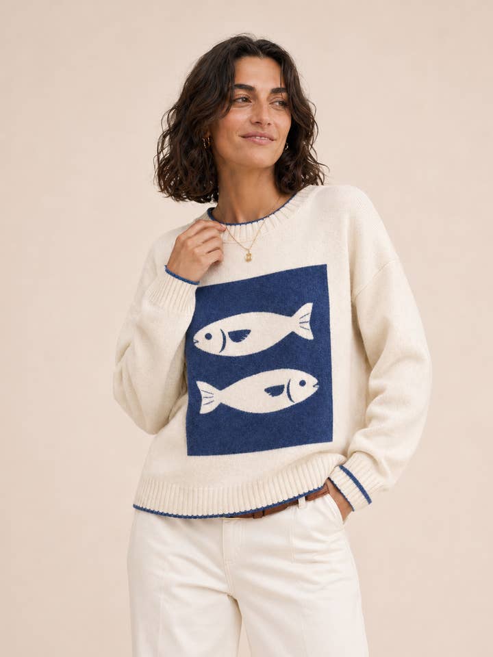 Double Fish Sweater