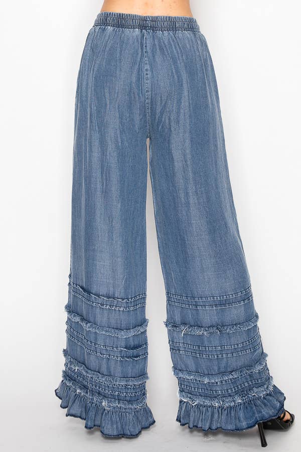 Origami Ruffled Pants