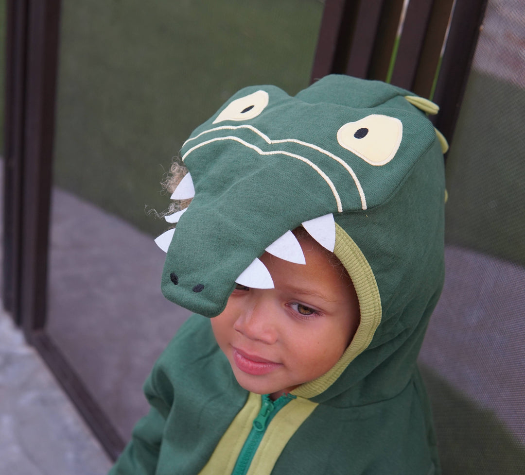 Alligator Spikes 3D Kids Hoodie