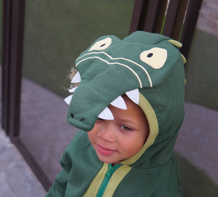 Alligator Spikes 3D Kids Hoodie