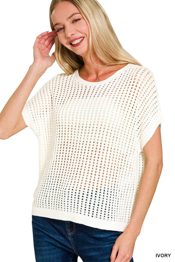 Crochet Knit Sweater
