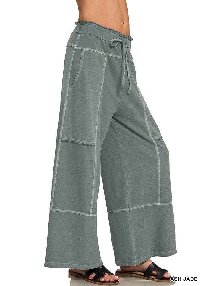 Terry Wide Leg Pants