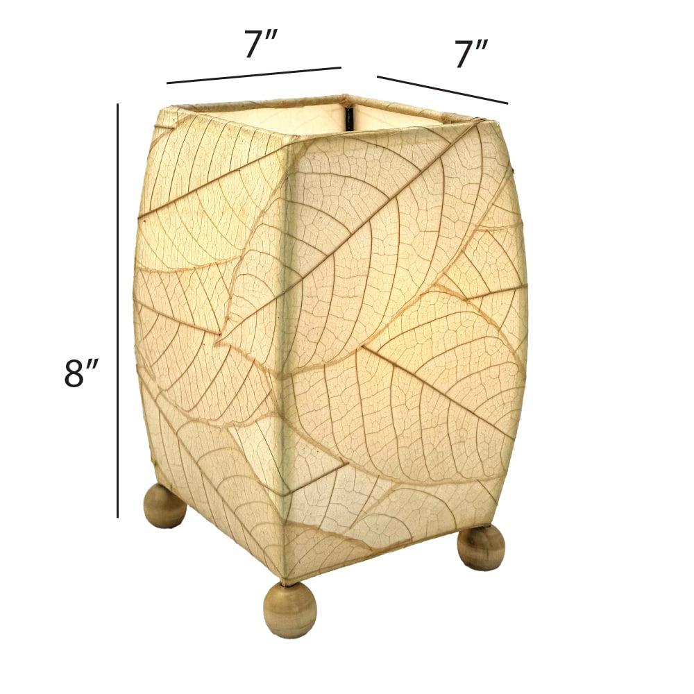 Eangee Mini Square Cocoa Leaf Lamp