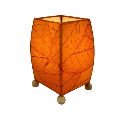 Eangee Mini Square Cocoa Leaf Lamp