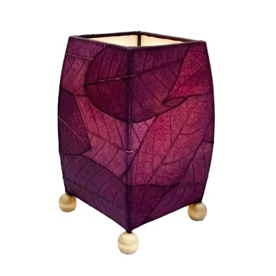 Eangee Mini Square Cocoa Leaf Lamp