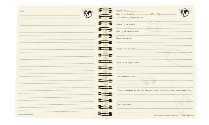 Vacation Journal - Globe