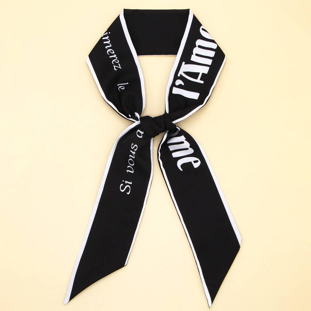 Skinny Twill Scarf