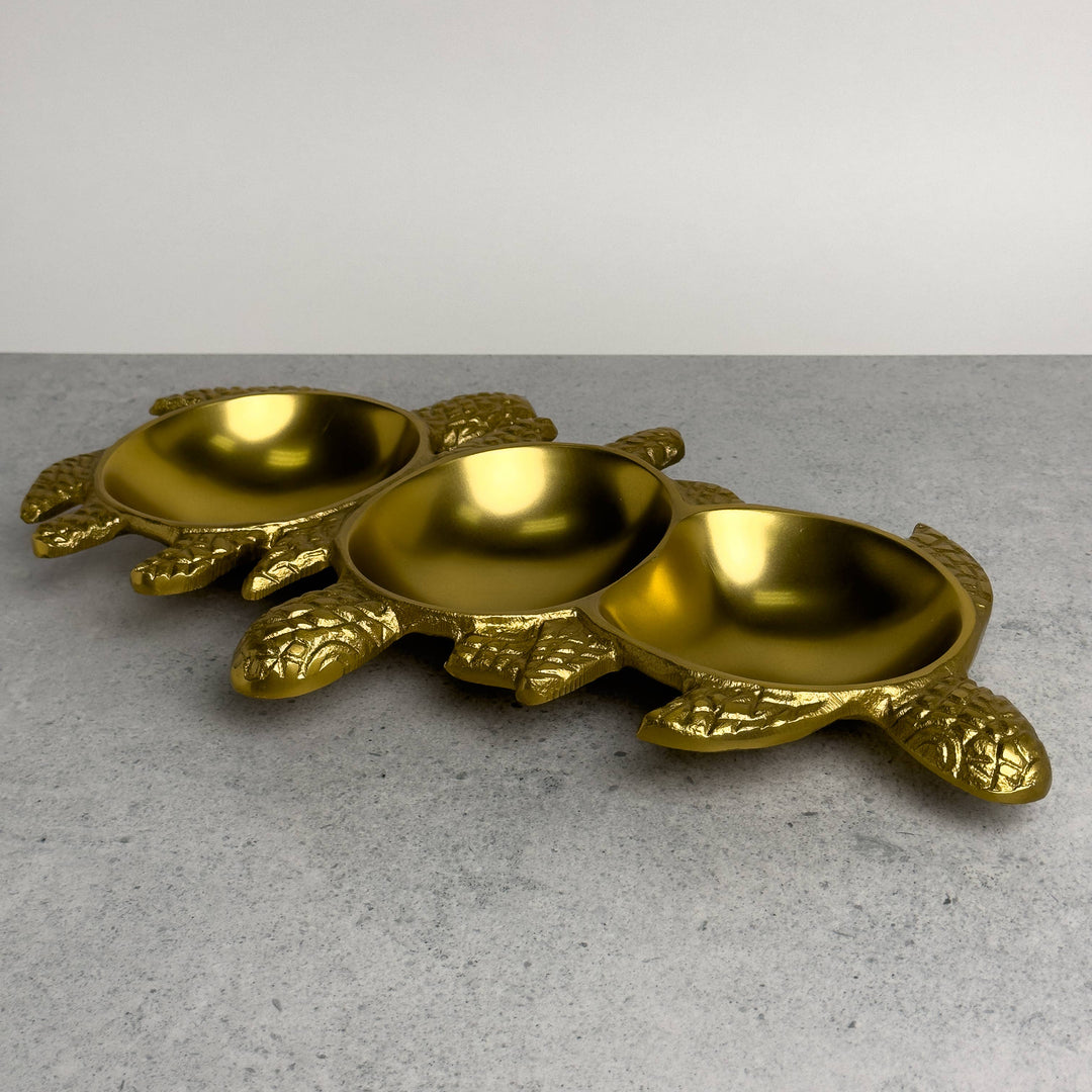 Golden Sea Turtle Tray