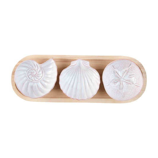 Shell Tray & Dip Set