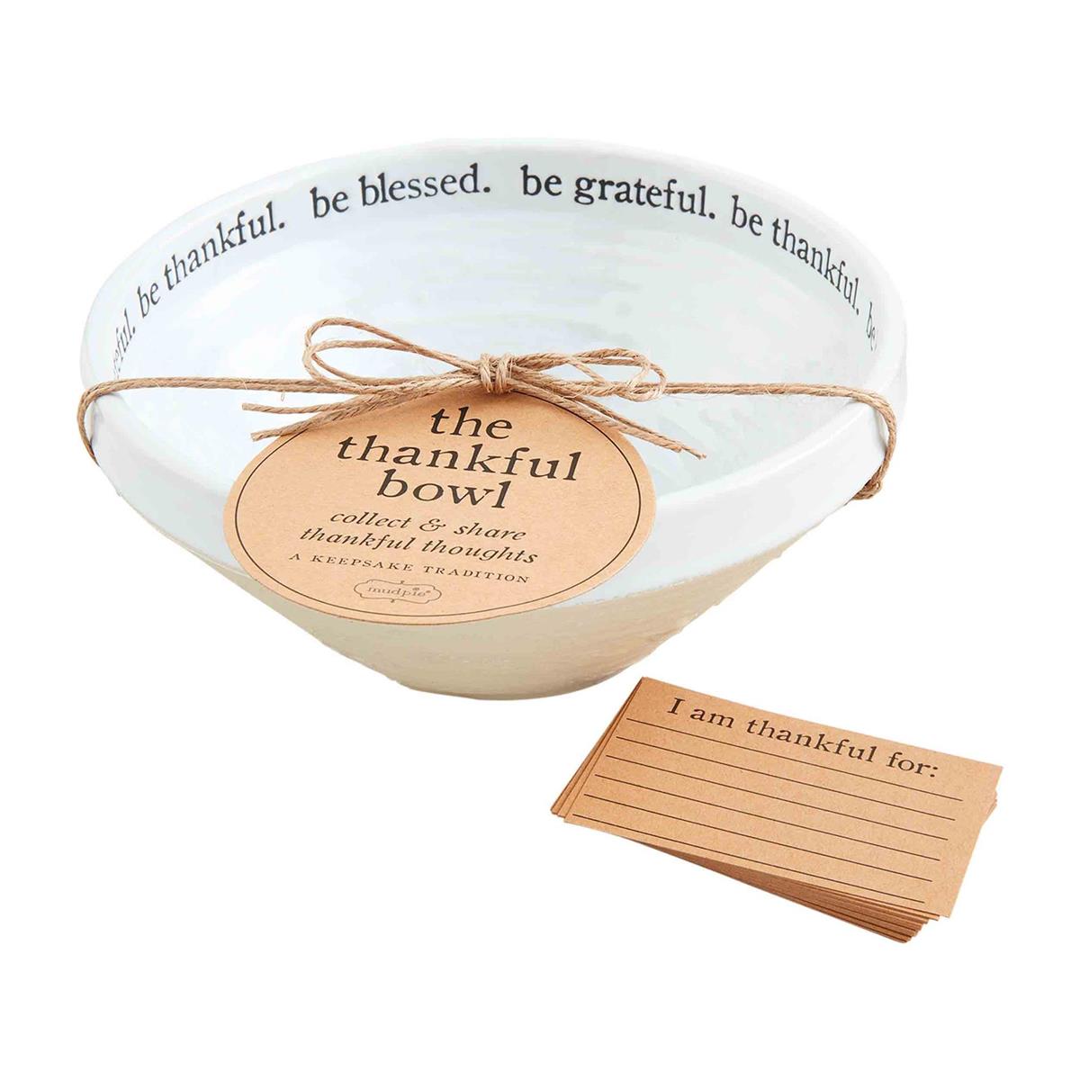 Mud Pie Thankful Bowl