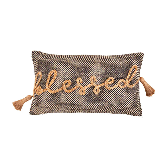 Blessed Jute Tassel Pillow