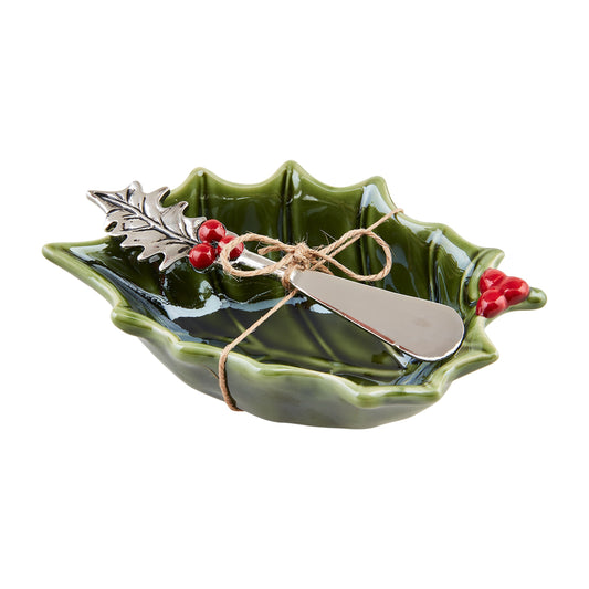 Holly Tidbit Bowl Set