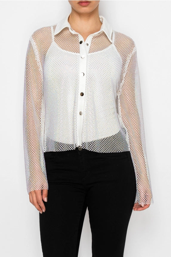 Sparkly Mesh Jacket