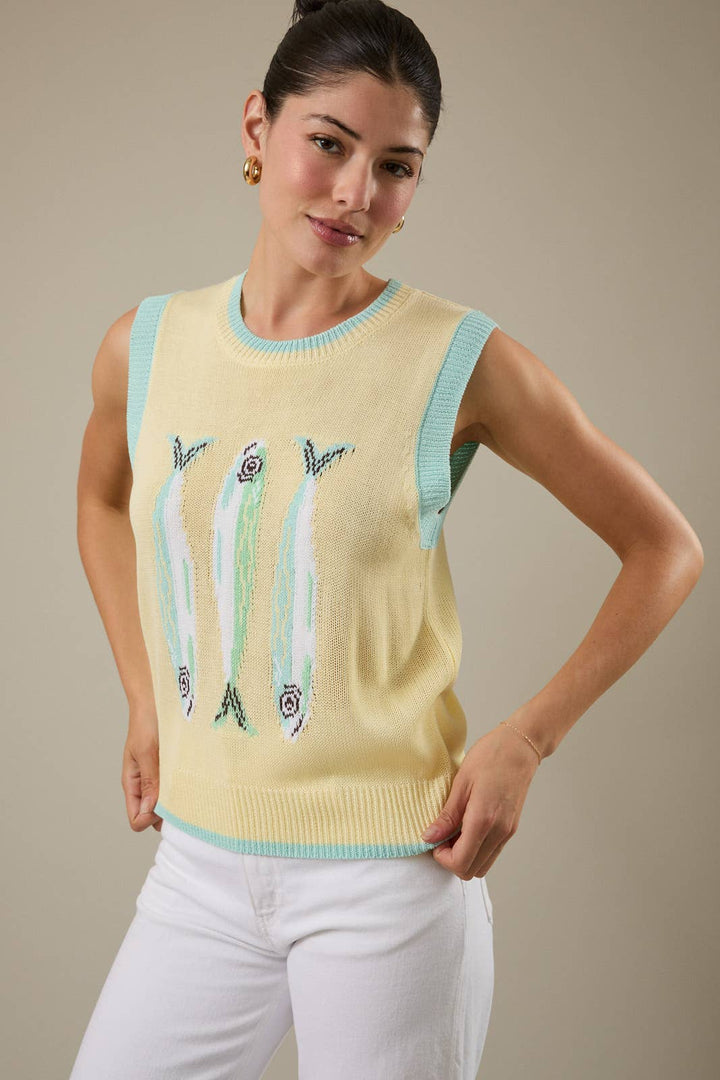 3 Fish Sweater Vest
