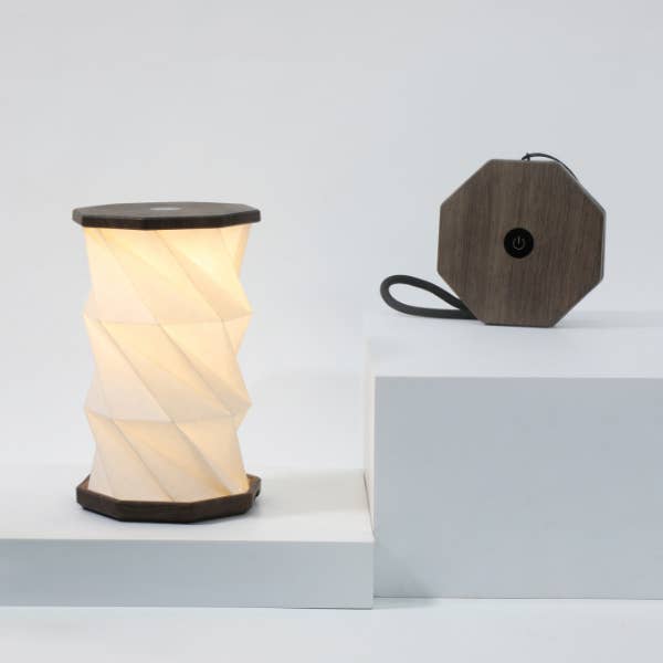 Mini Twist Hexagon Lamp