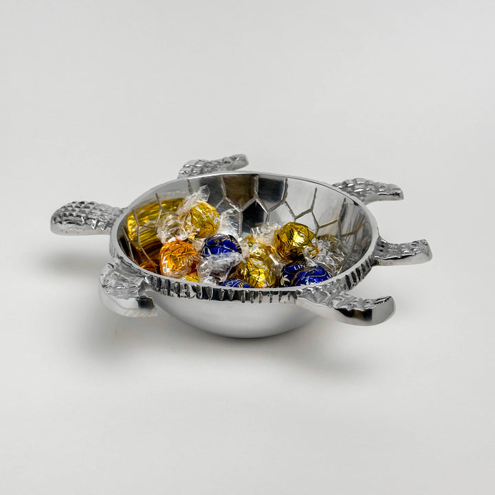 Aluminum Etched Turtle Bowl