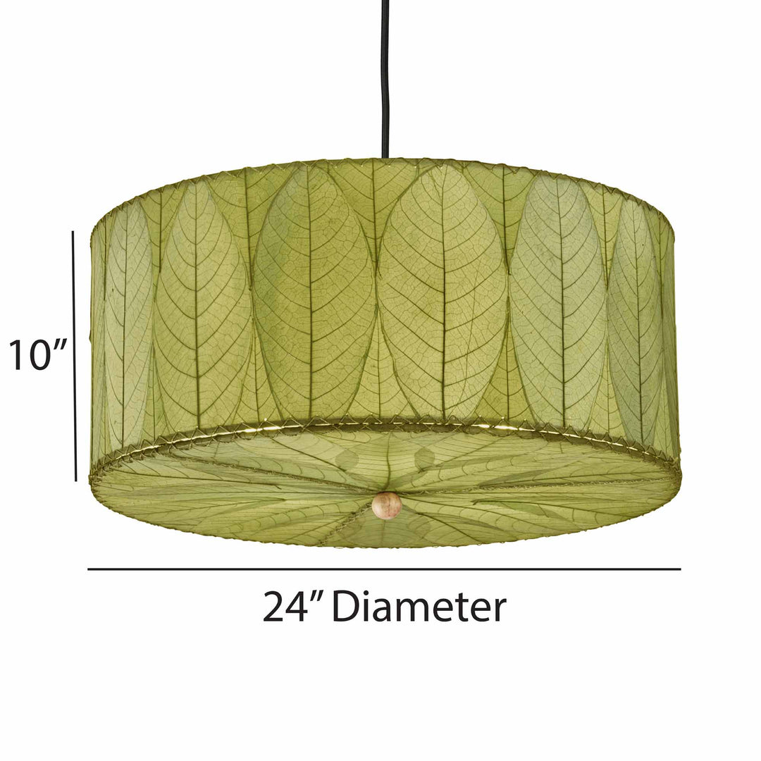 Eangee Large Drum Hanging Pendant Light