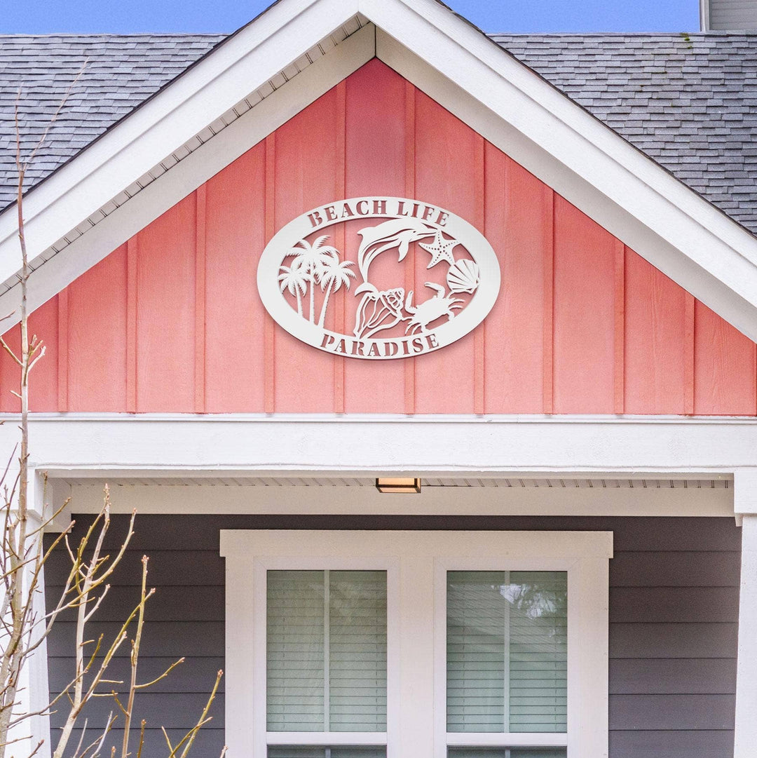 Custom Beach House Sign: 36"