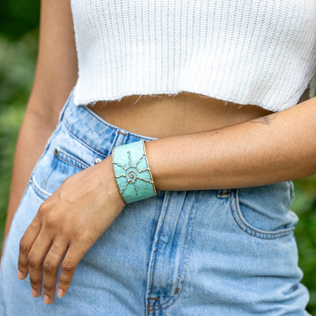 Handcrafted Patina Cuff Bracelet