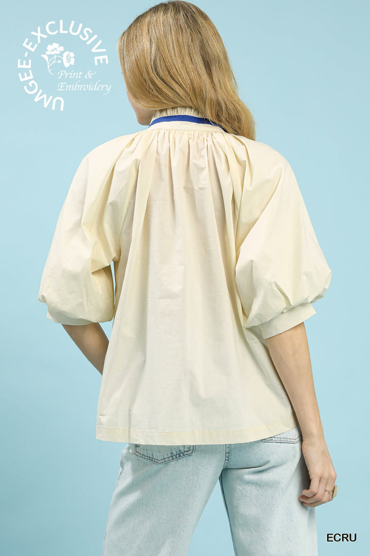 Umgee Embroidered Top
