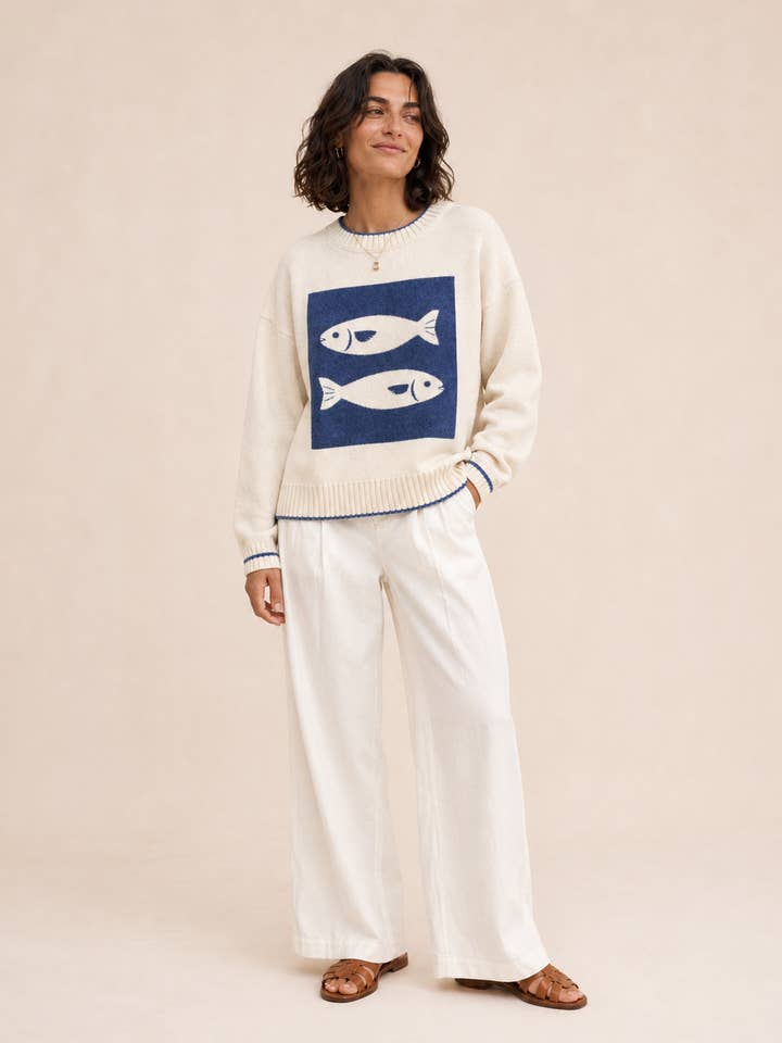 Double Fish Sweater