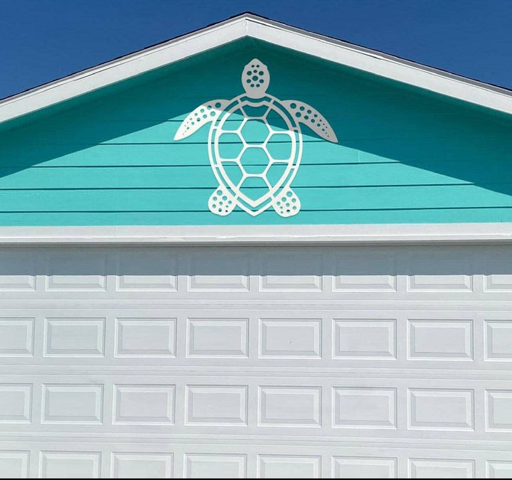 Sea Turtle Outdoor Wall Art, Weatherproof PVC