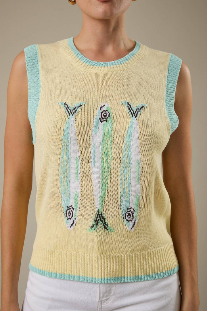 3 Fish Sweater Vest