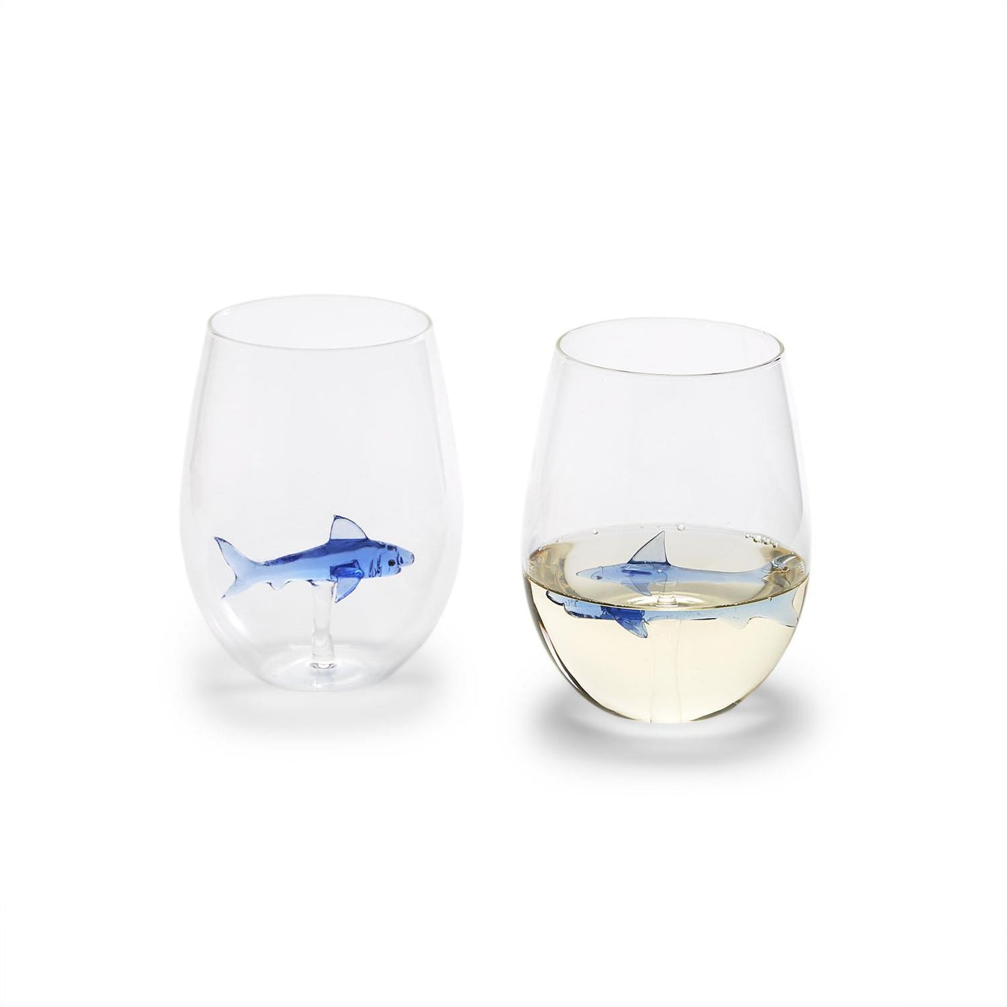 Stemless Wine Glass Shark