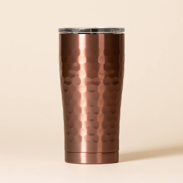 SIC Stainless Steel Tumbler 20 oz Hammered Copper