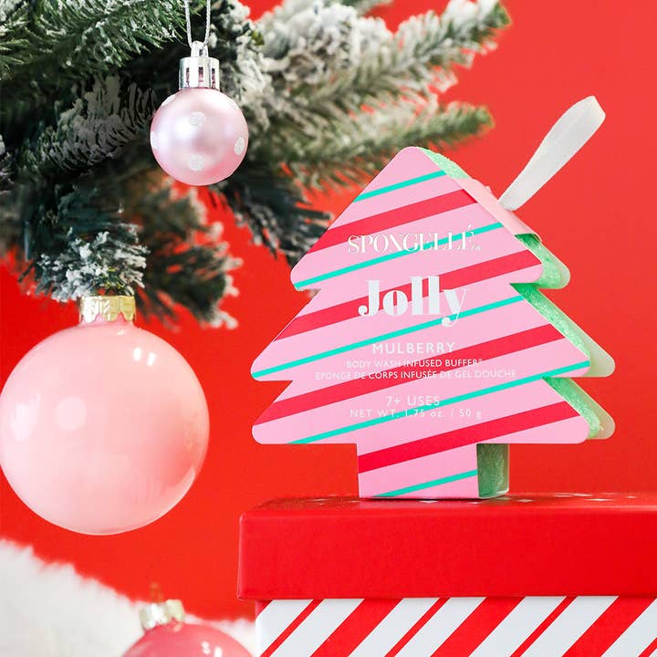 Spongelle Christmas Tree Body wash scrub