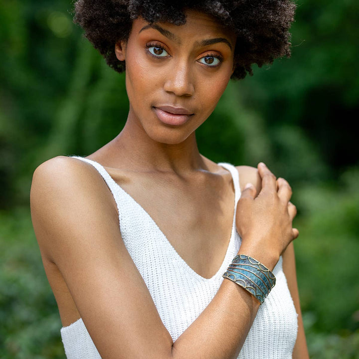 Handcrafted Patina Cuff Bracelet