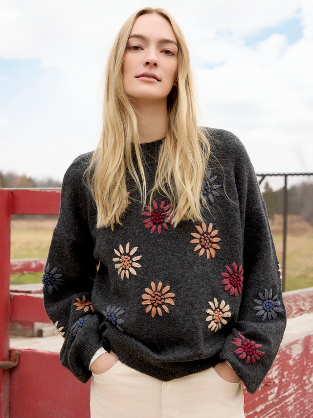 Charlie B Floral Sweater