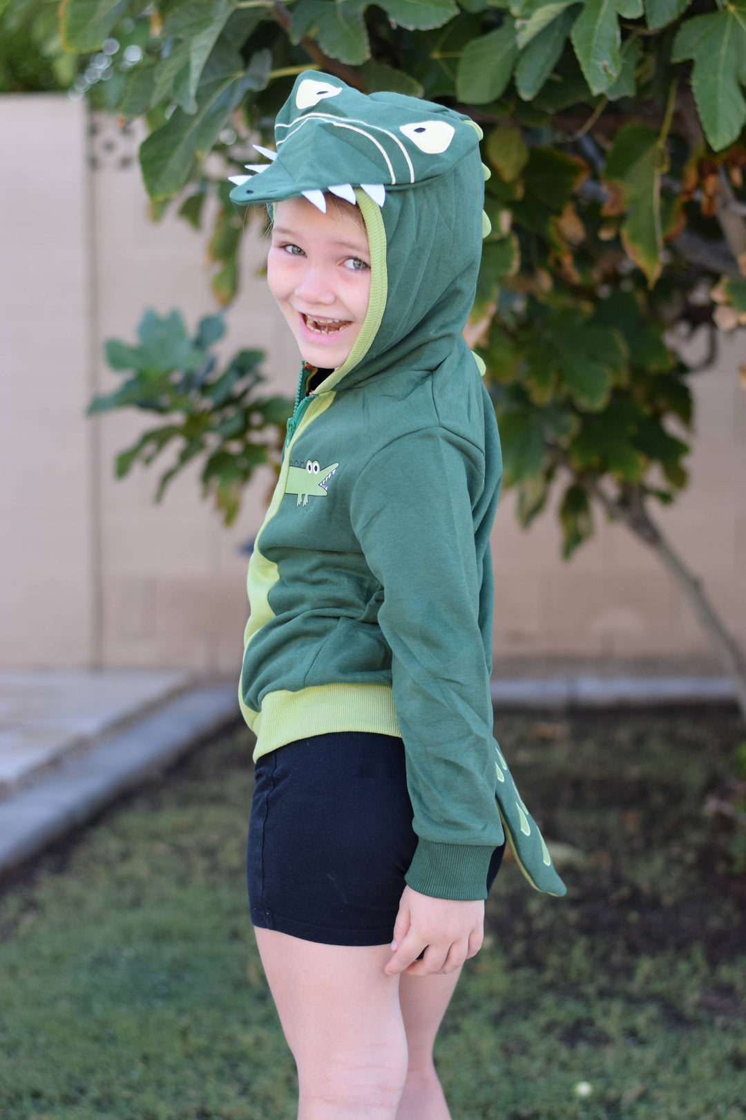 Alligator Spikes 3D Kids Hoodie