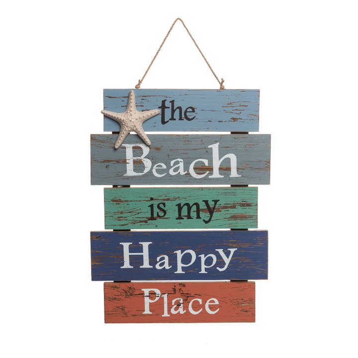 Beach Is My Happy Place Sign