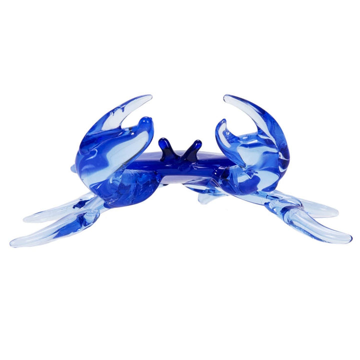 Small Blue Crab Glass Figurine
