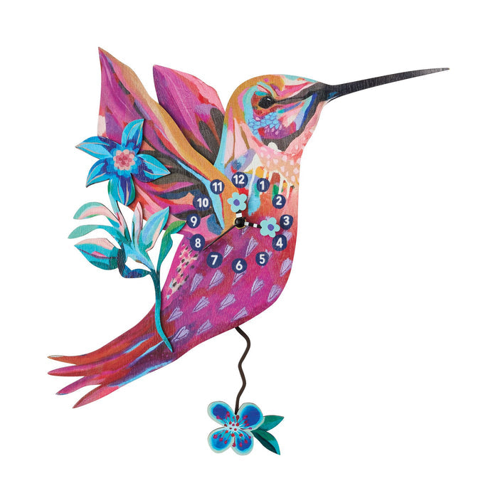 Sweet Nectar Hummingbird Clock