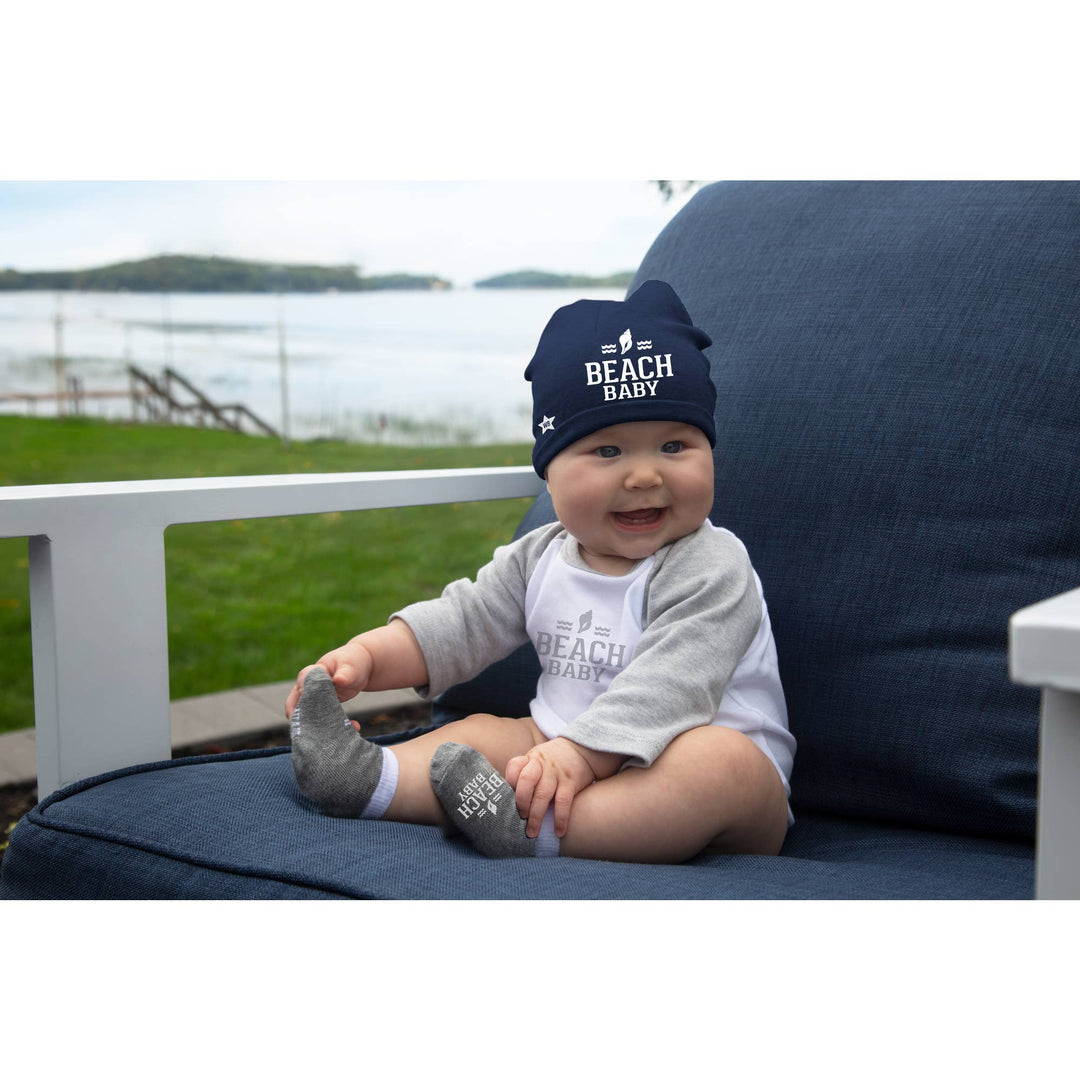 Beach - Navy Beanie