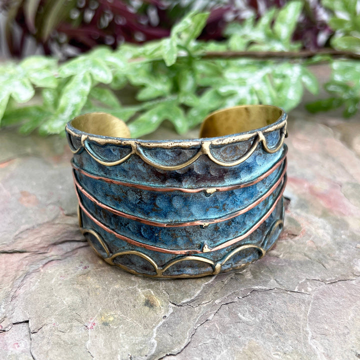 Handcrafted Patina Cuff Bracelet