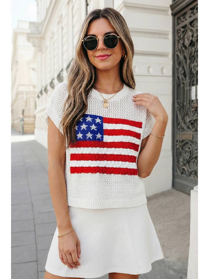 USA Flag Sweater