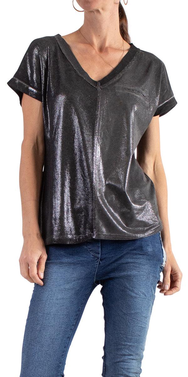 Gigi Moda Ferno Shimmer Tee