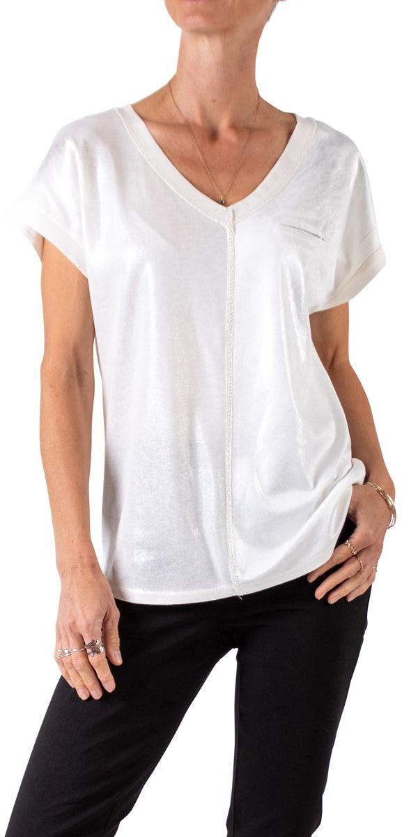 Gigi Moda Ferno Shimmer Tee