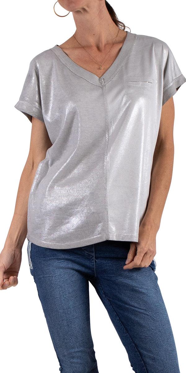 Gigi Moda Ferno Shimmer Tee