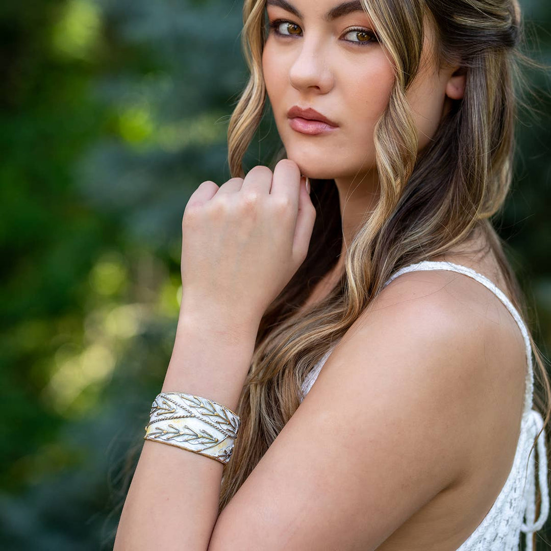 Handcrafted Patina Cuff Bracelet