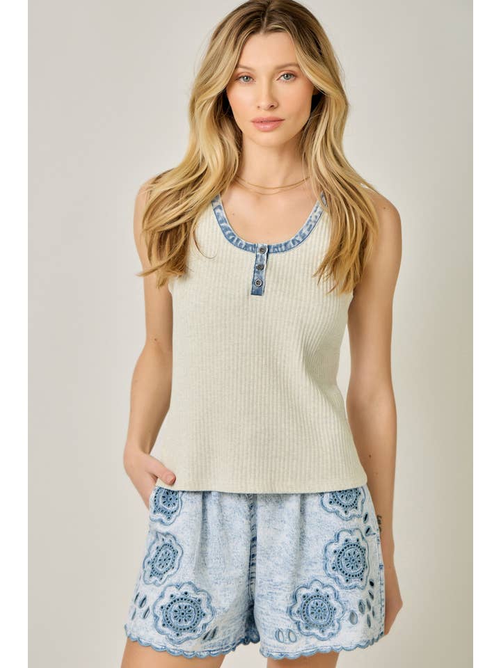 Henley Tank Top