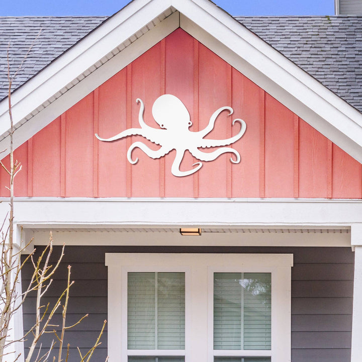 Outdoor Octopus Wall Art – PVC Coastal Beach House Decoration