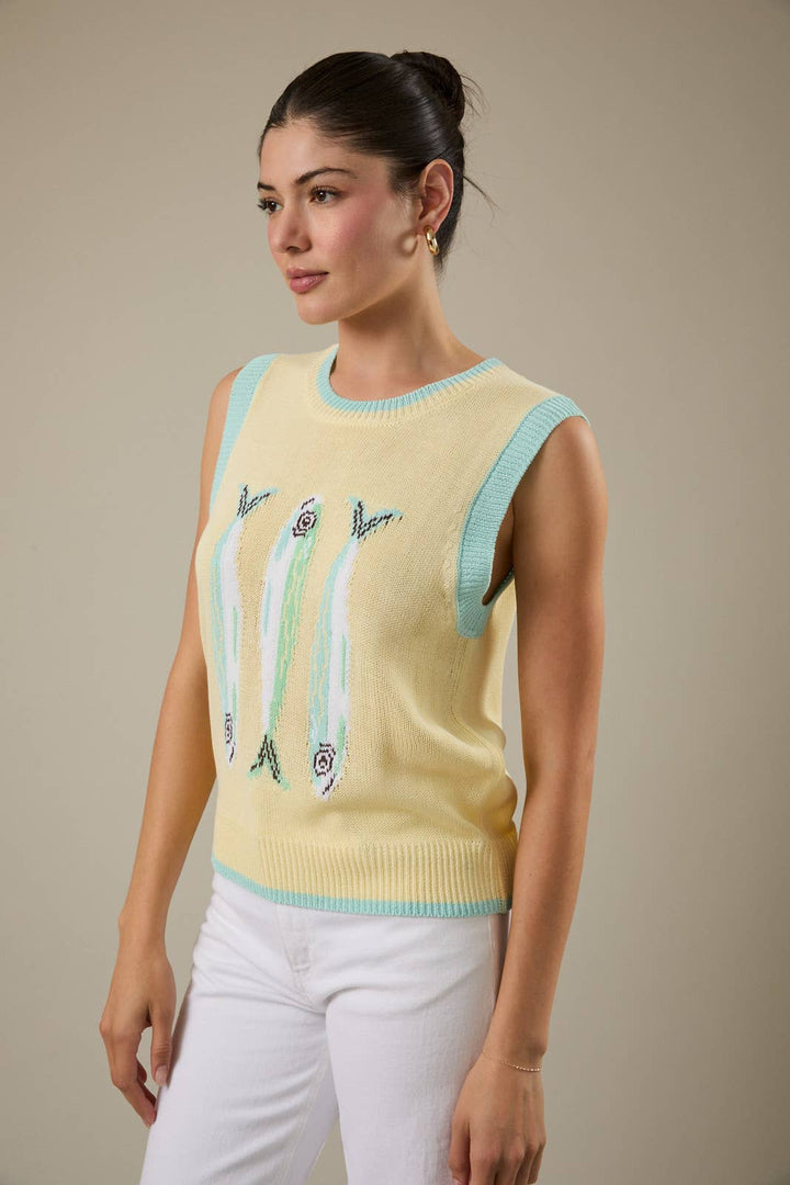 3 Fish Sweater Vest