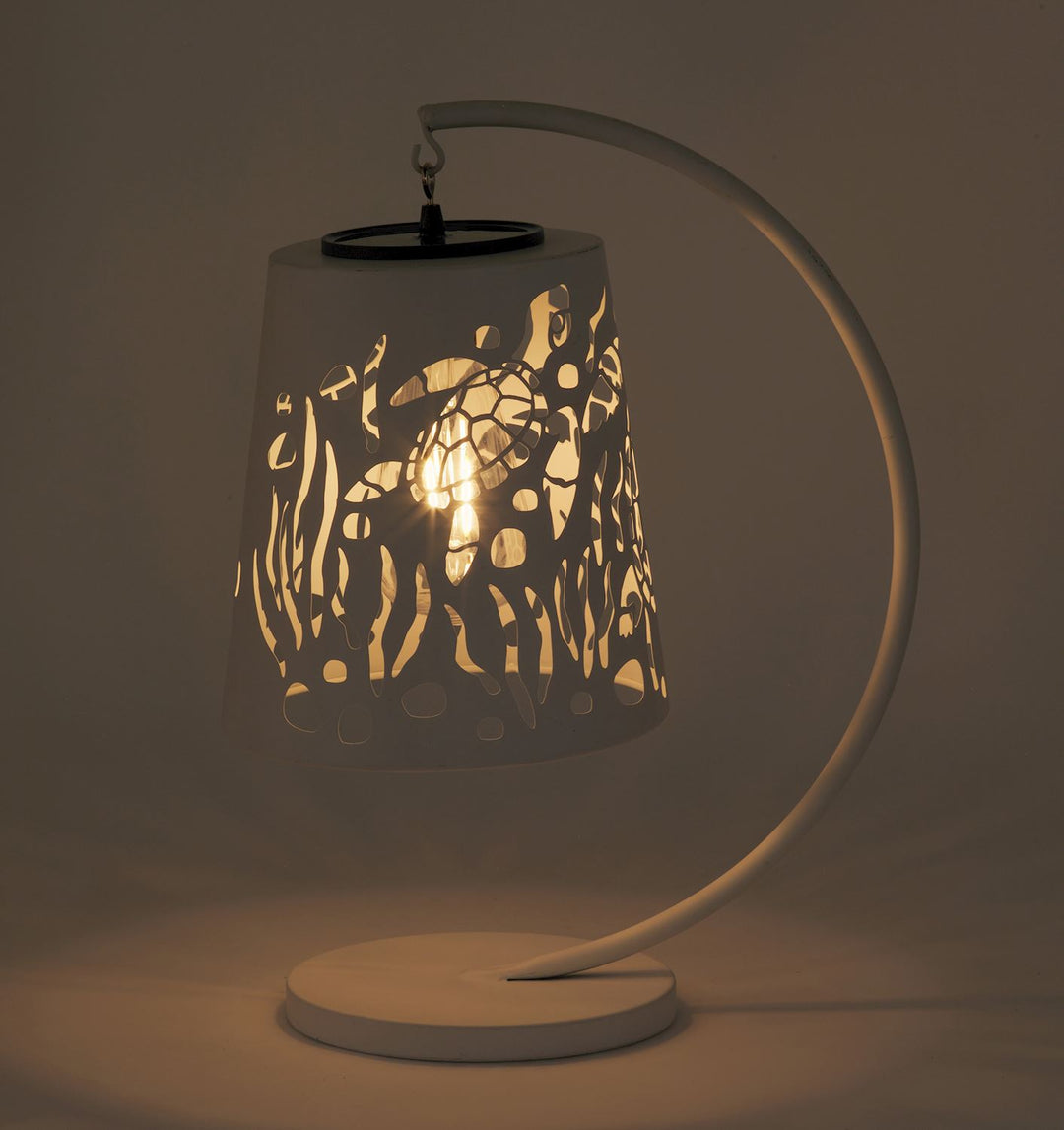 White Cot Out Turtle lamp