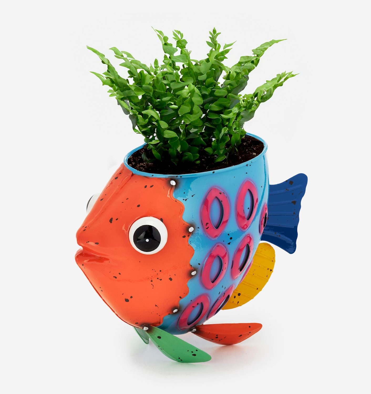 Fish Garden Planter Metal