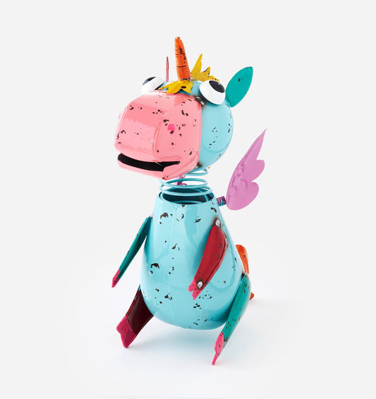 Wobble Unicorn Figurine Metal