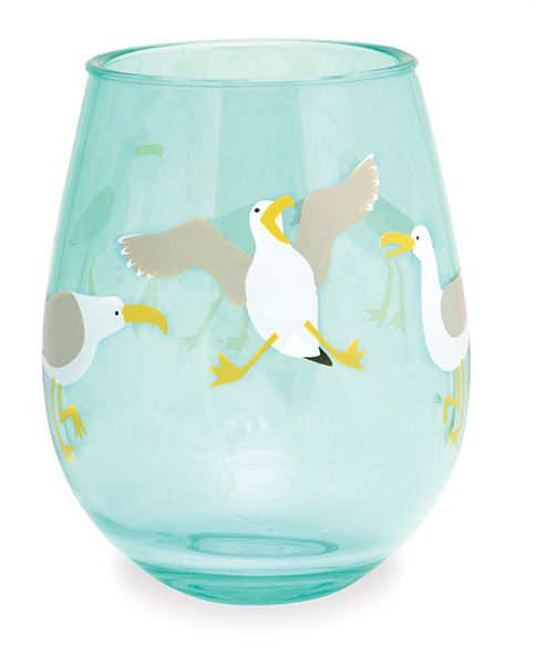 Acrylic Stemless Wine Glass